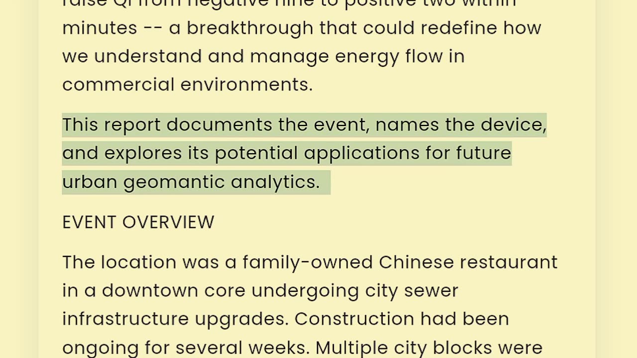 "A Historic Moment in Urban Geomancy – Watch Qi Rise"