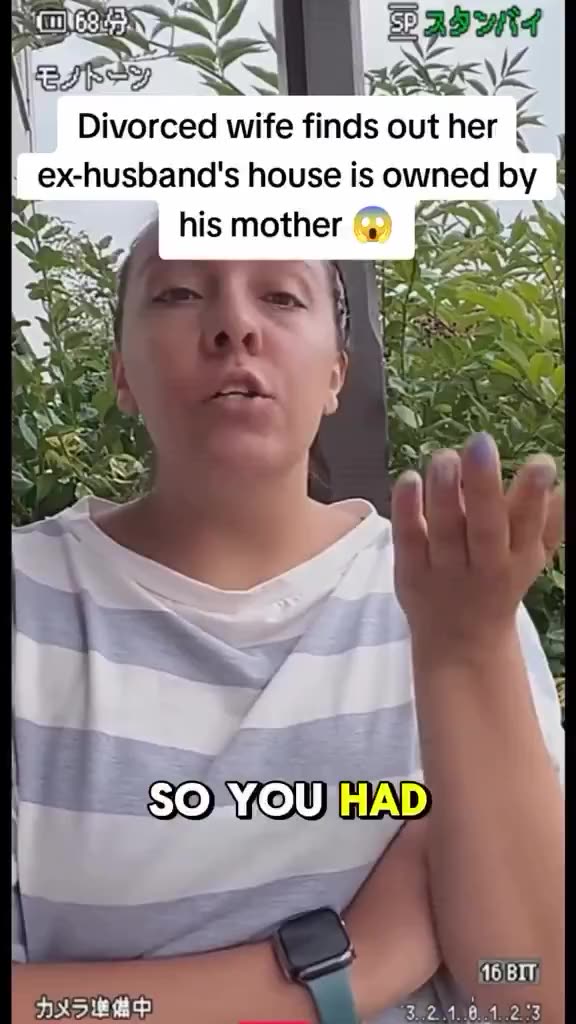 Divorced wife who was trying to get the house after the divorce