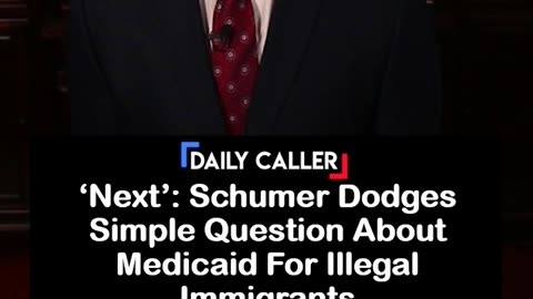 Chuck Schumer Dodges Simple Question About Medicaid For Illegal Immigrants