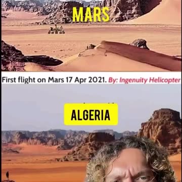 “ NASA’s footage from Mars matches the landscape perfectly in Algeria.”