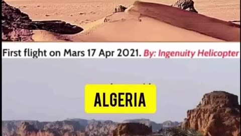 “ NASA’s footage from Mars matches the landscape perfectly in Algeria.”