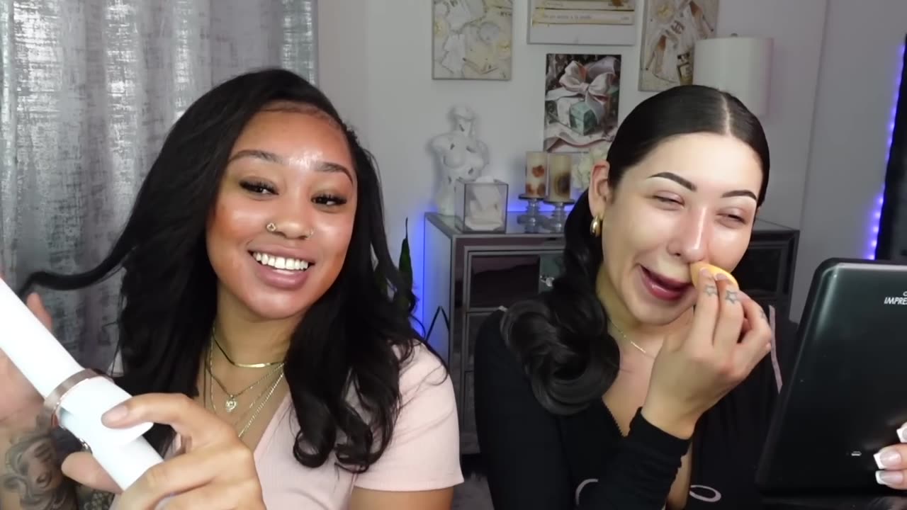 we did our makeup high af off shrooms *hilarious*