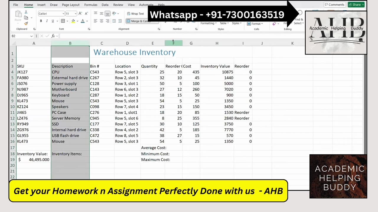 SAM Project A Excel Module 02 | ComputerWare Online | Shelly Cashman Excel 365
