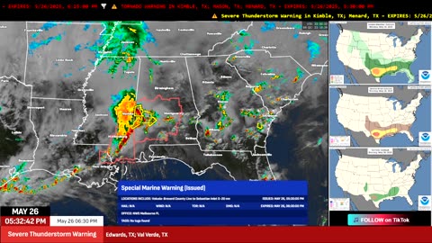 🌪 Tornado Warning – Gillespie & Llano County TX | Radar Rotation Near Hilda | May 26, 2025