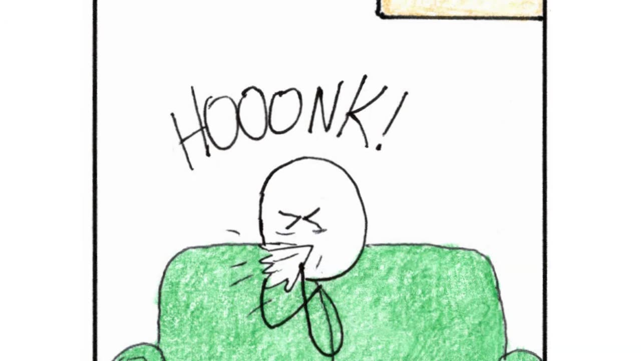 Sticky Shorts: Getting a Cold (Stick-y Humor Comic Video)