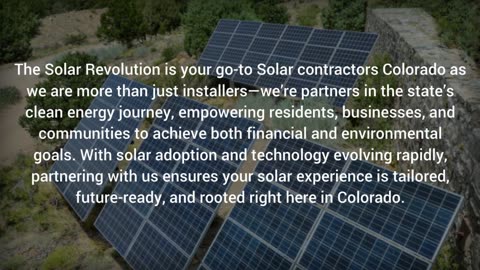 Solar Contractors Colorado Guiding the State Toward A 100% Renewable Future