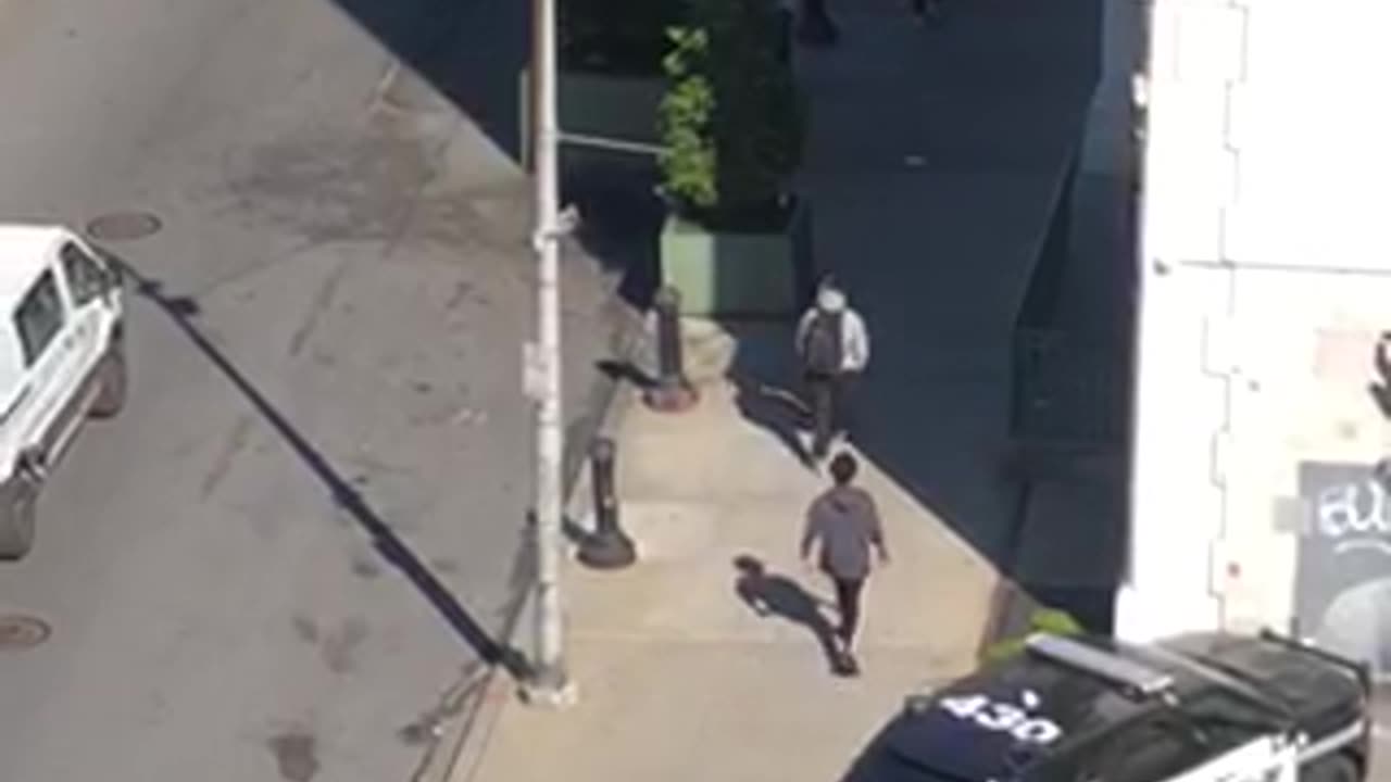 Fight in Getty Square 4/28/2025
