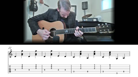 Long Black Veil - Carter Style Guitar Lesson (Sheet Music + TAB)