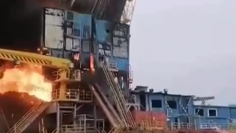 Oil rig collapse