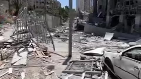 Images from the Tel Aviv region following missile attacks by Iran