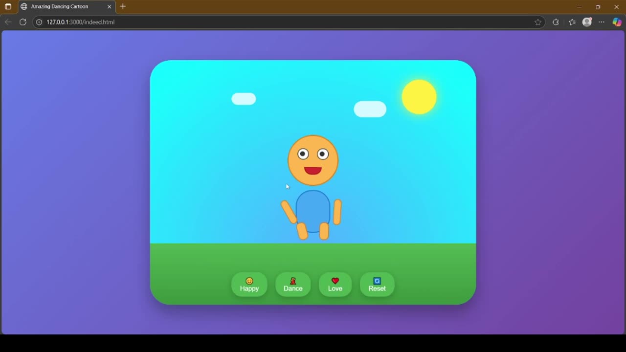 I Brought a Cartoon to Life Using HTML & CSS! 🎨🔥
