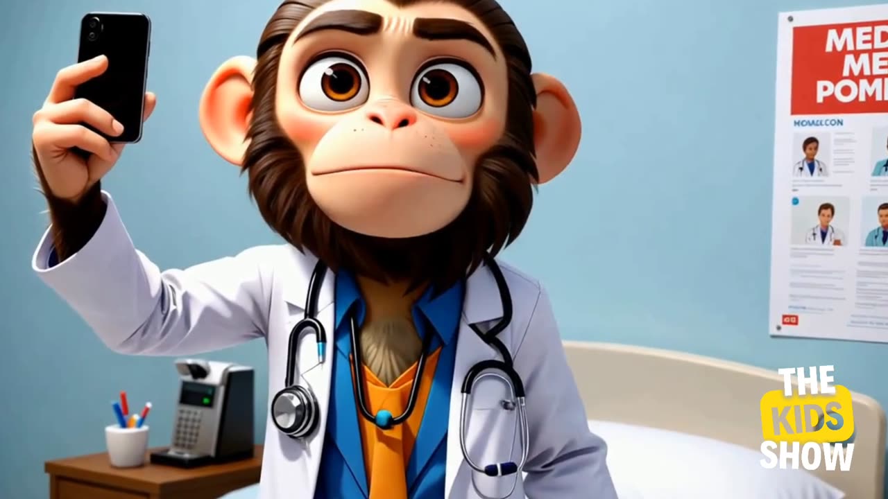 Five Little Monkeys || The Kids Show || Poems and Rhyming World of Kids