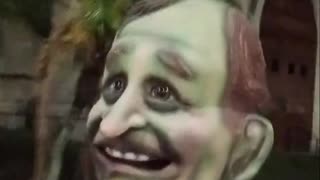 Zombie Bush Walking By St. Luke's Episcopal Cathedral In Downtown Orlando