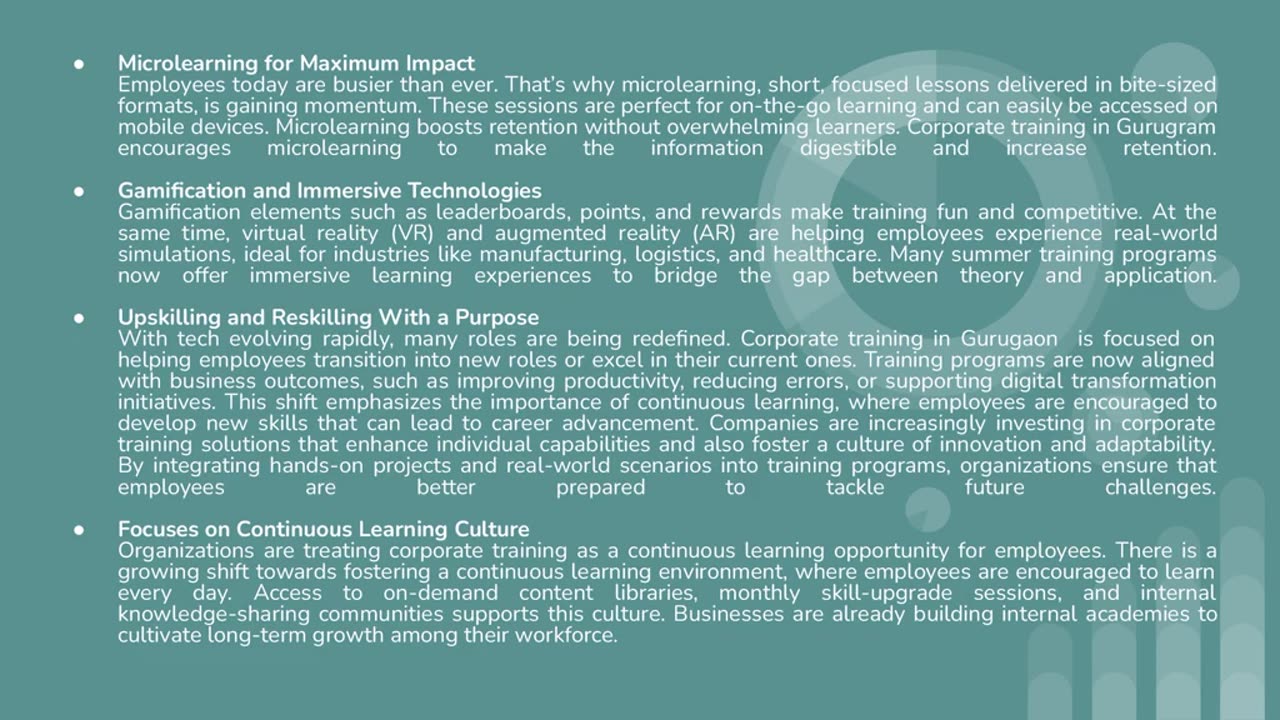 What Are the Latest Practices in Corporate Training in 2025?