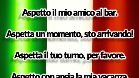 "🇮🇹 'ASPETTARE' en italiano: ¡Aprende a decir 'ESPERAR' como un nativo! ⏳"