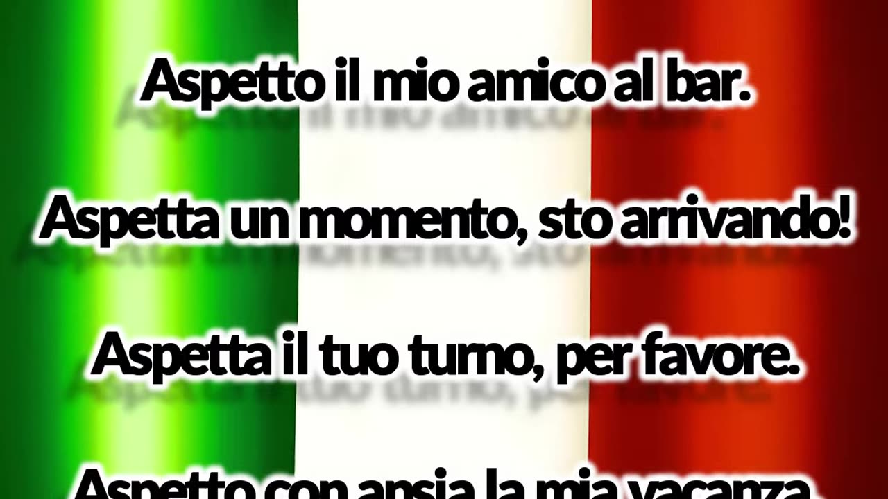 "🇮🇹 'ASPETTARE' en italiano: ¡Aprende a decir 'ESPERAR' como un nativo! ⏳"