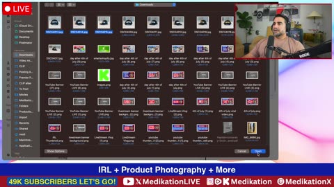 Watch Live! Wed 7/9/25 - IRL, Product Photography and More