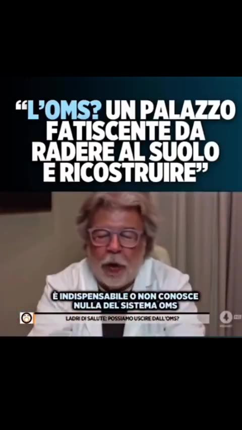 Dr. Roy De Vita: uscire dall'OMS.