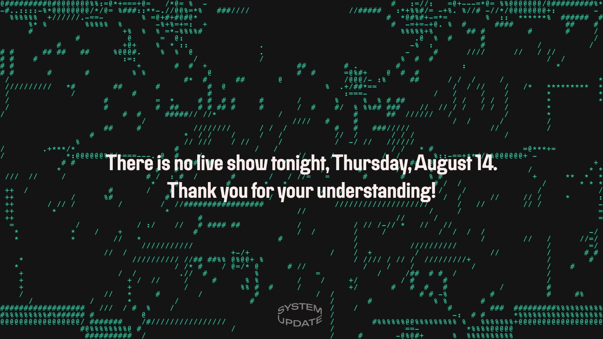 No Live Show Tonight