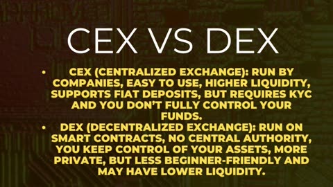 CEX vs DEX