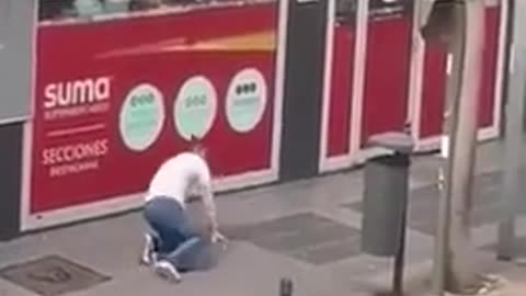 Dude got beat up by a bin (1)