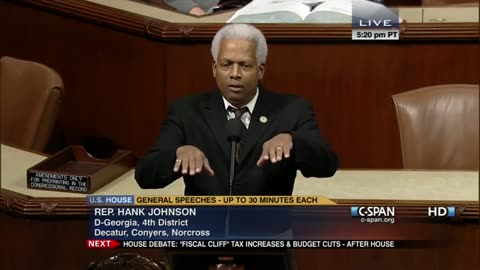 DECEMBER 12, 2012 - Rep. Hank Johnson Speech