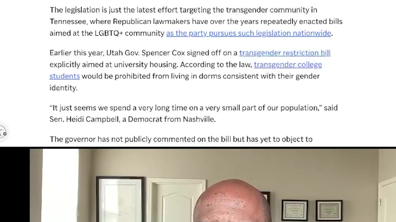 A new anti-transgender bathroom bill in Tennessee is headed to the governor’s desk