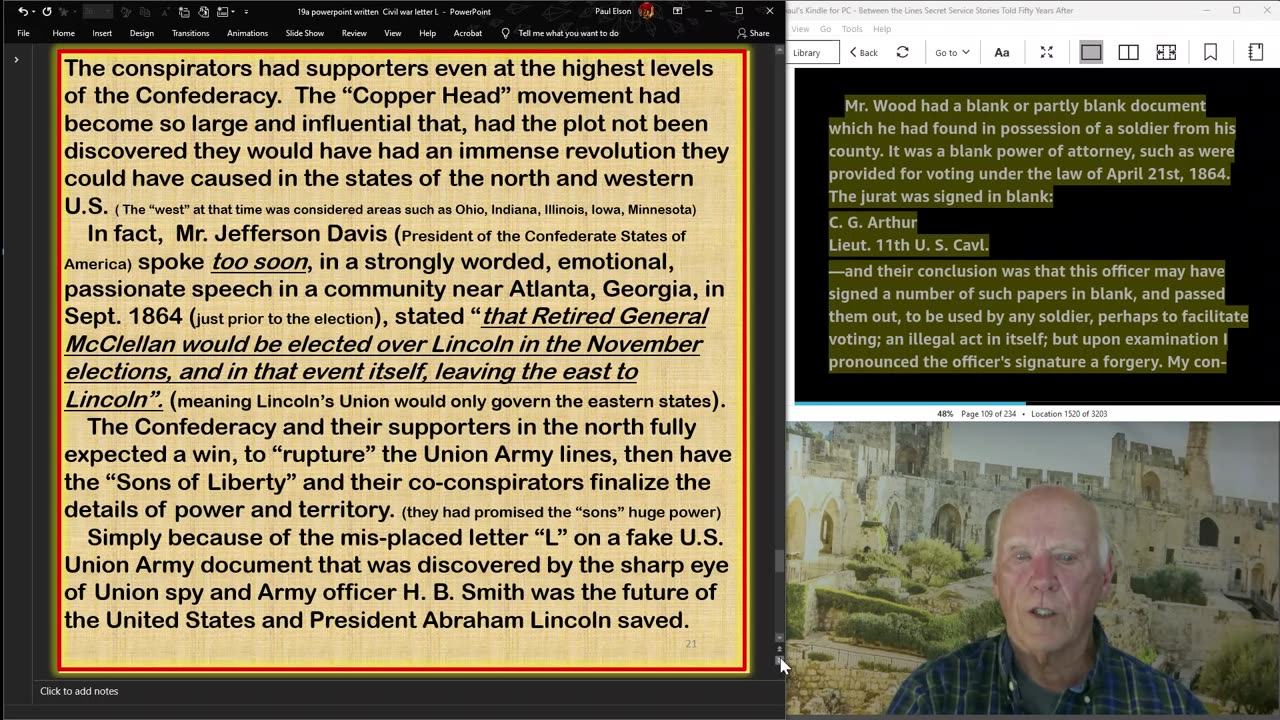 How did the letter "L" save Abraham Lincoln and the United States as a Union?
