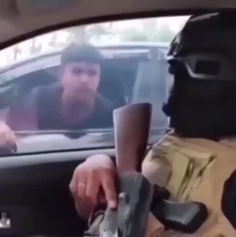 Man unknowingly road rages officer in SWAT gear, Instant Karma