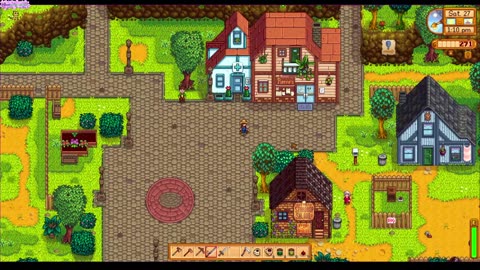 Stardew Valley: Summer Year One. Maybe entering Fall?