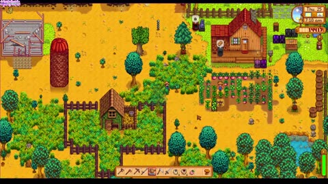 Stardew Valley: Summer Year One. Maybe entering Fall?