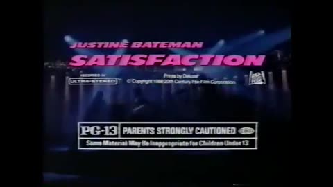 "Satisfaction" w/Justine Bateman Movie Trailer TV Commercial from 1988