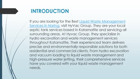Best Liquid Waste Management Services in Naring