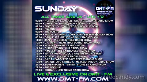 DMT FM Weekly Schedule Monday 25-08-2025 / Sunday 31-08-2025