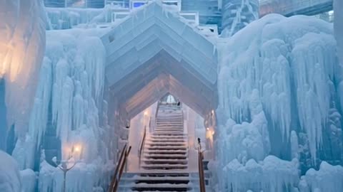 Winter wonderland ice castle