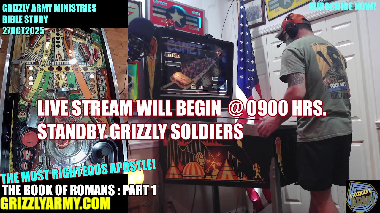 PINBALL TIME MACHINE with SGT GRIZZLEGRITS