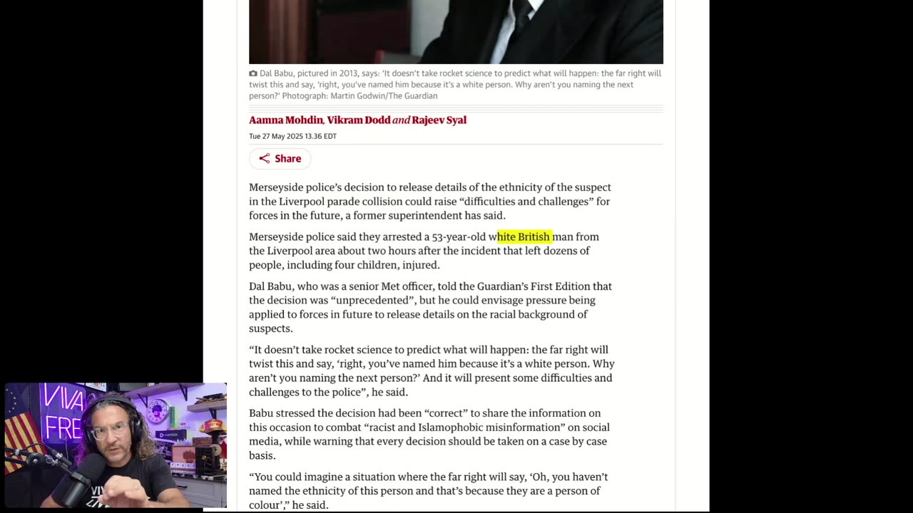 Liverpool Vehicle Attacker Identified BECAUSE HE WAS WHITE? Two-Tier Justice Continues...