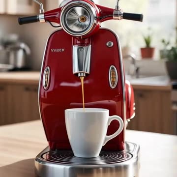 I Need a Vespa Coffee Maker in My Kitchen NOW! ☕️✨ #Vespa #InteriorDesign #CoffeeTime