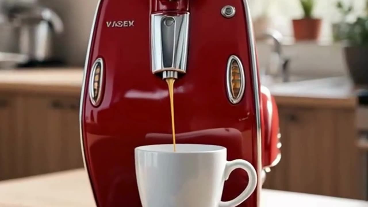 I Need a Vespa Coffee Maker in My Kitchen NOW! ☕️✨ #Vespa #InteriorDesign #CoffeeTime