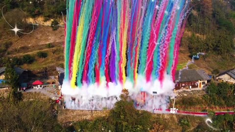 rainbow fireworks