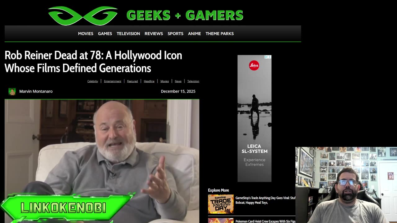 RIP Rob Reiner My Thoughts On His Behalf