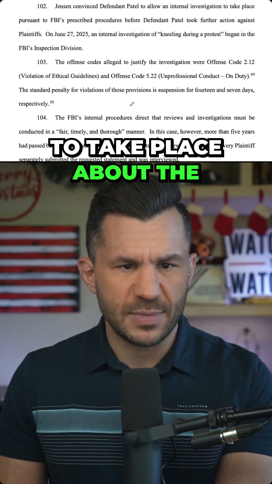 Fired FBI Agents TAKE the Constitution to Court