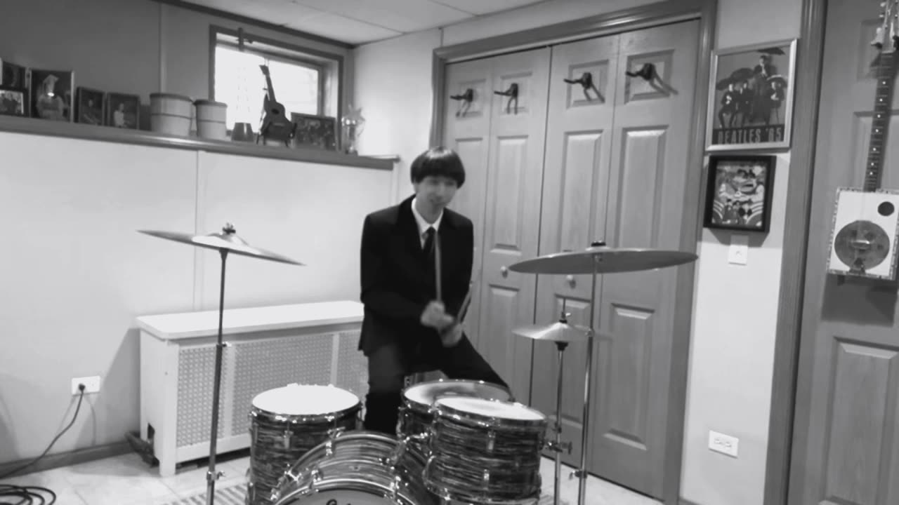 “I Want To Hold Your Hand” drum cover