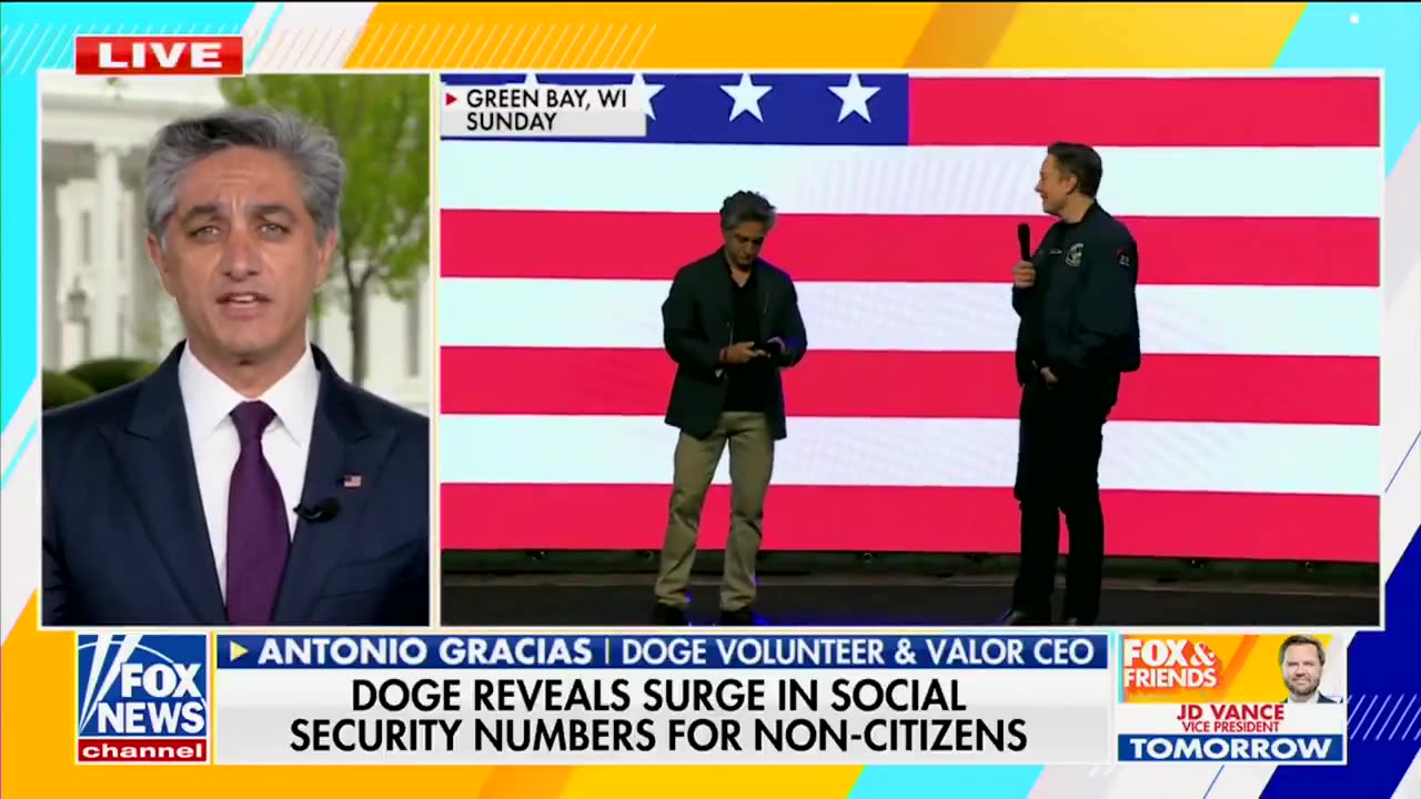 DOGE volunteer Antonio Gracias says that they found 5 million+ non-citizens with Social Security
