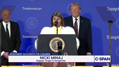 Nicki Minaj at President Trump's Summit: "I am probably the president's number one fan."