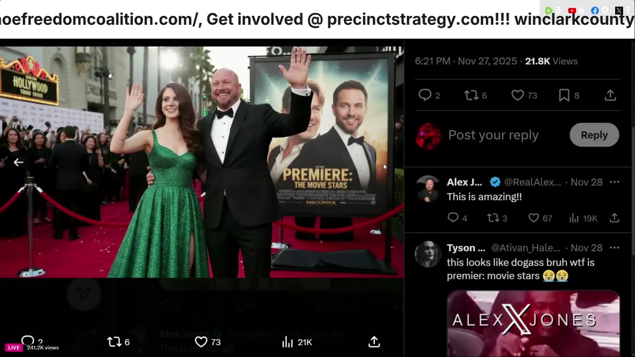 Alex Jones, Info Wars, 11/29/2025