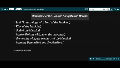 Ch 114 Quran English 2025