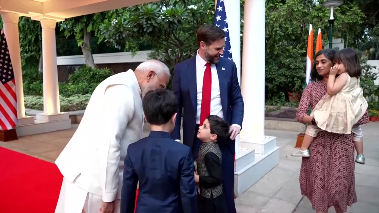 JD Vance and family welcomed in India amid bilateral talks
