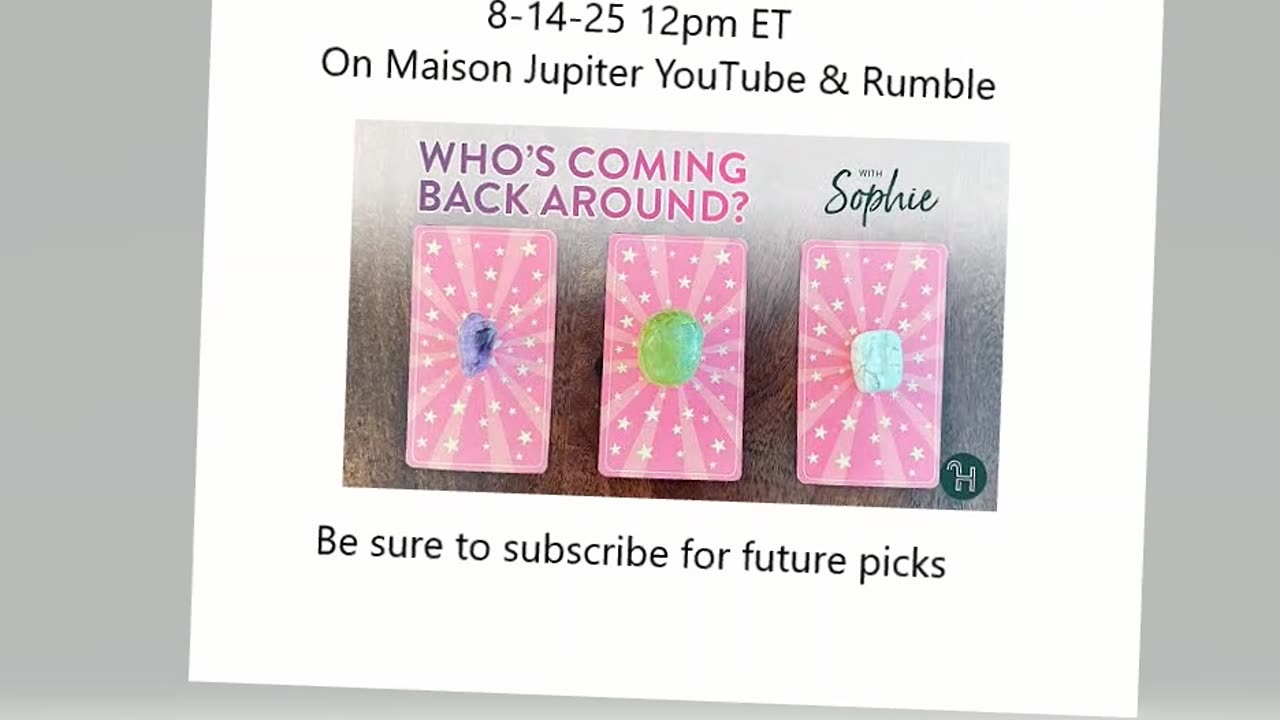 Who’s coming back around? 🔮 PICK-A-CARD THURSDAYS with @Sophie Maison Jupiter