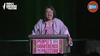 Rashida Tlaib Launches Profane Tirade at Radical Palestinian Event